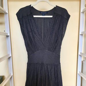 French Connection Grey Greek Waist Mini Dress